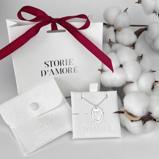 Oval-Anhänger mit klassischem Rahmen, 925 Silber