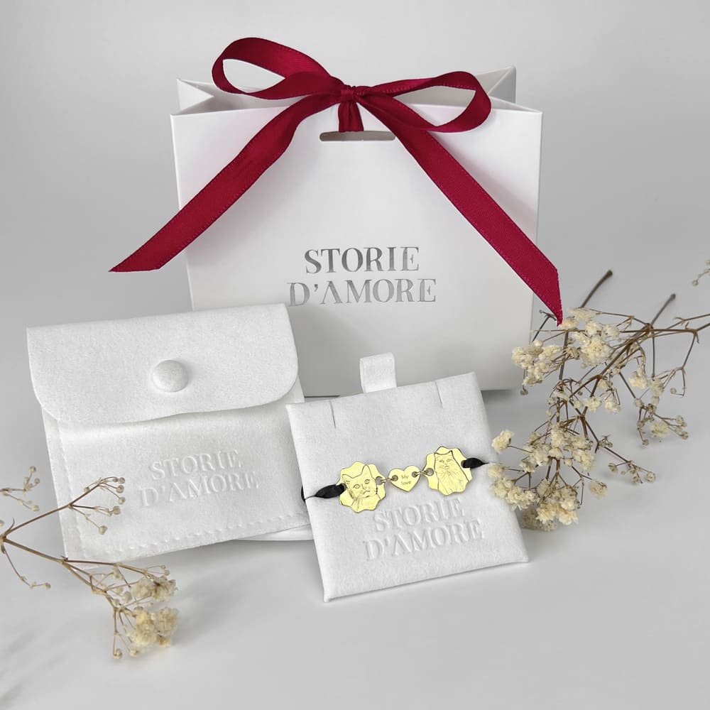 Armband mit zwei Charms, 925 Silber