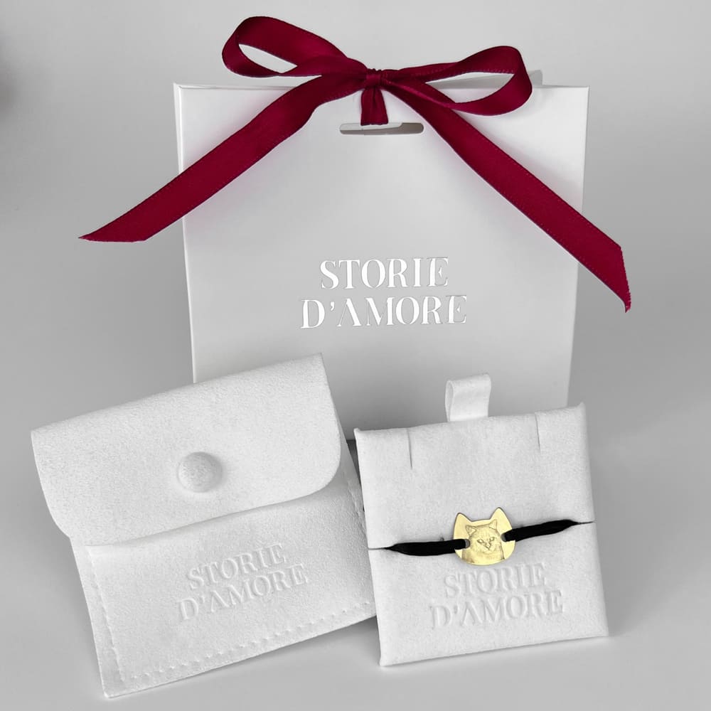 Katzenkopf-Armband, 925 Silber