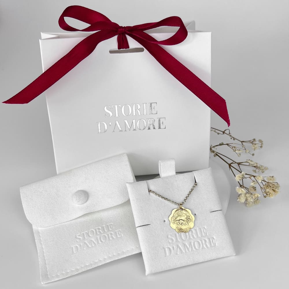 Anhänger mit Wellenrand, 925 Silber