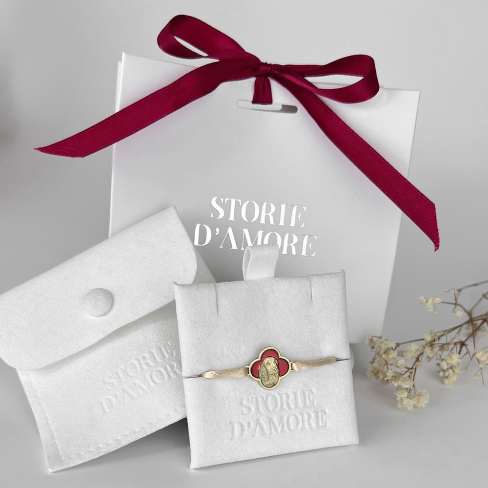 Armband mit Kleeblatt-Charm, 925 Silber