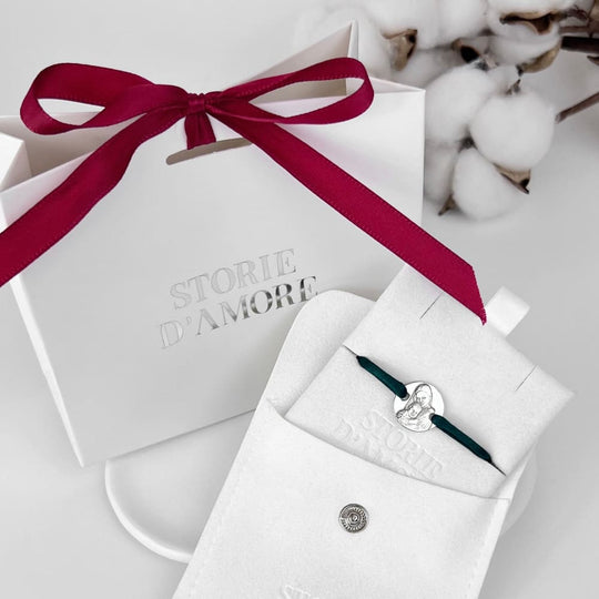 Armband mit rundem Charm, 925 Silber