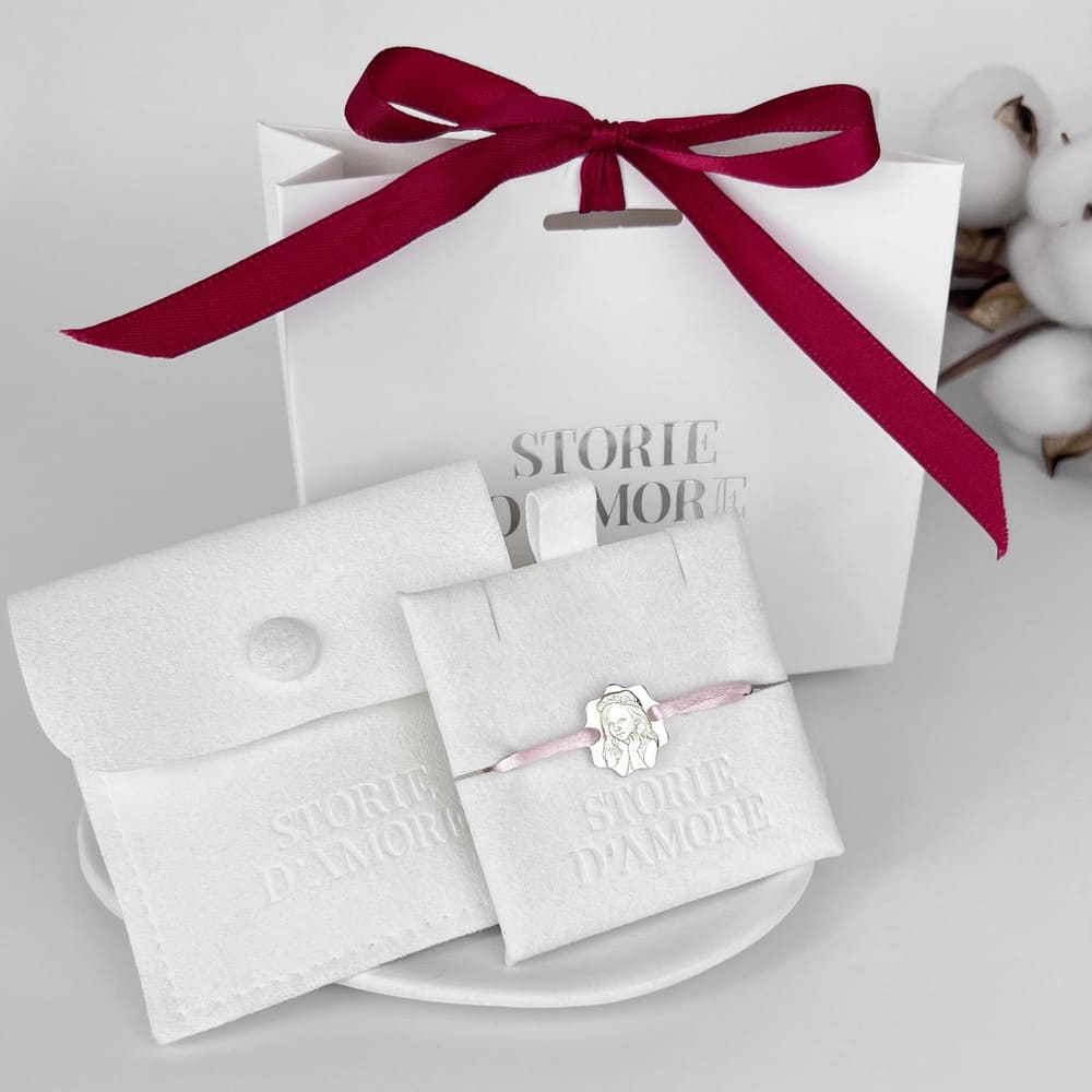 Armband mit 3D-Fotogravur, 925 Silber