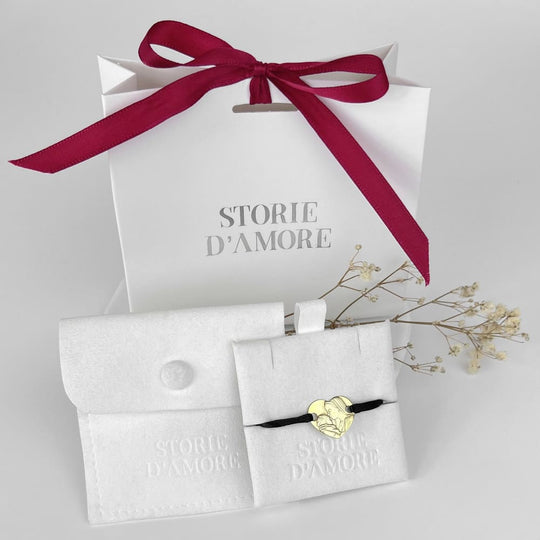 Herzarmband mit Porträt, 925 Silber