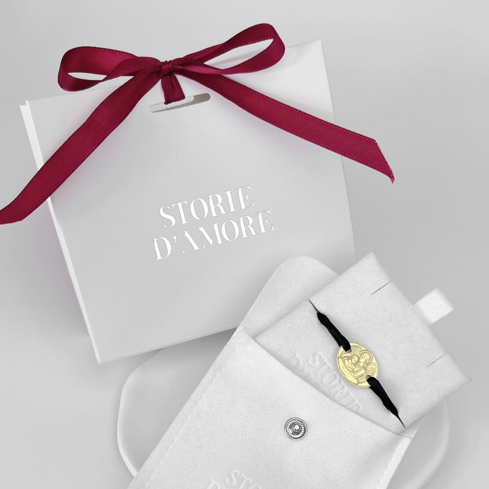 Ovales Armband mit Engel, 925 Silber