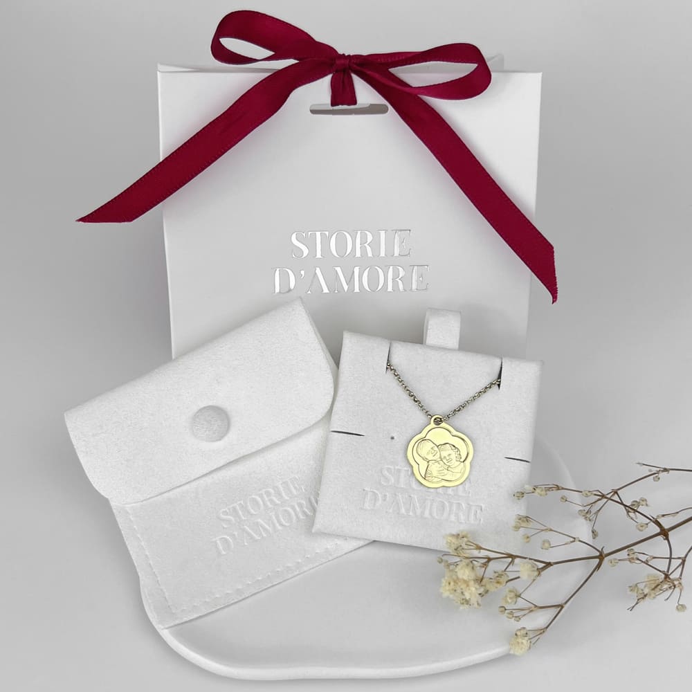 Anhänger mit Blumenrand, 925 Silber