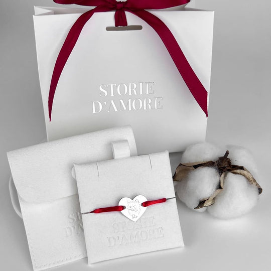 Herzanhänger Armband, Sterlingsilber 925