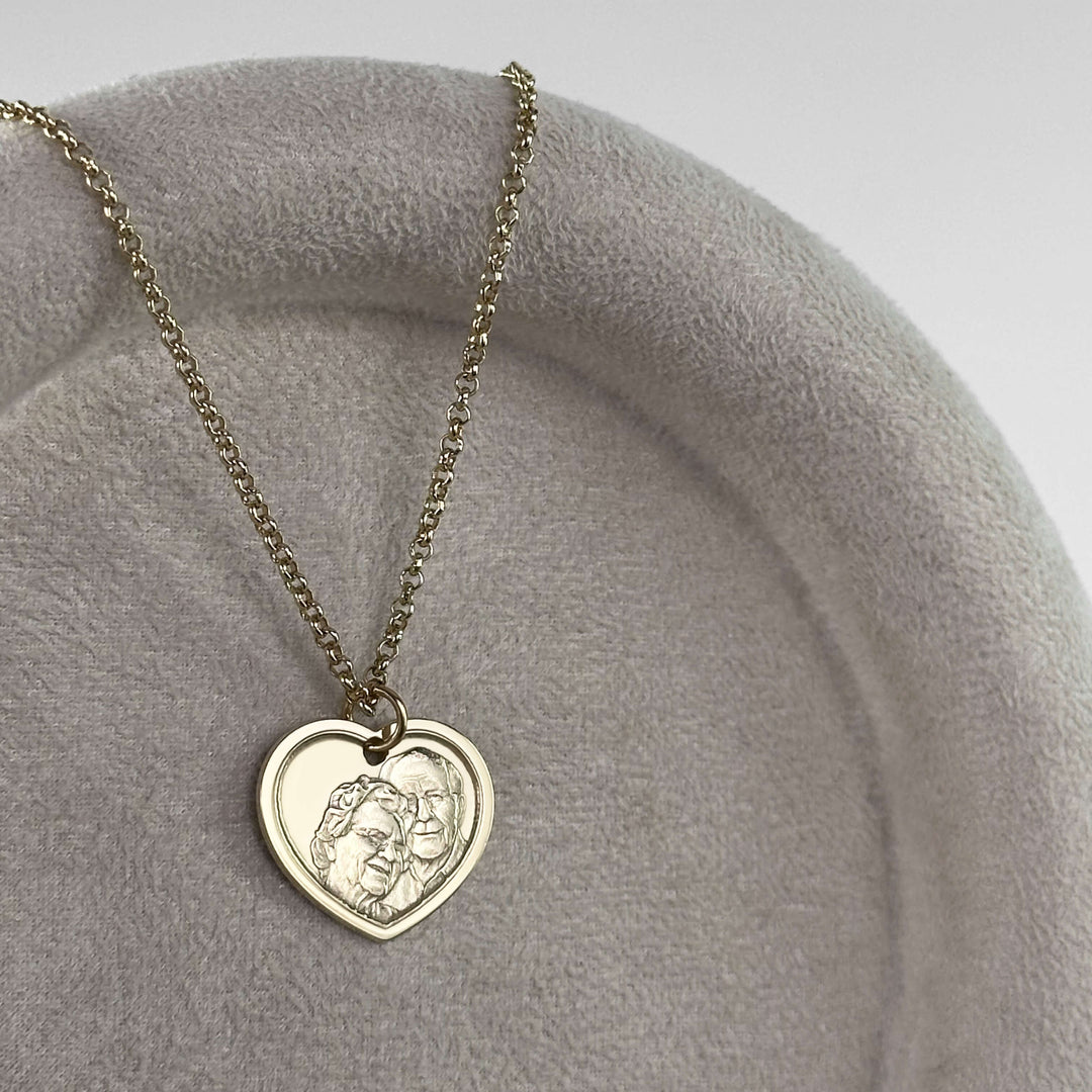 Herzförmiger Anhänger, 925 Silber