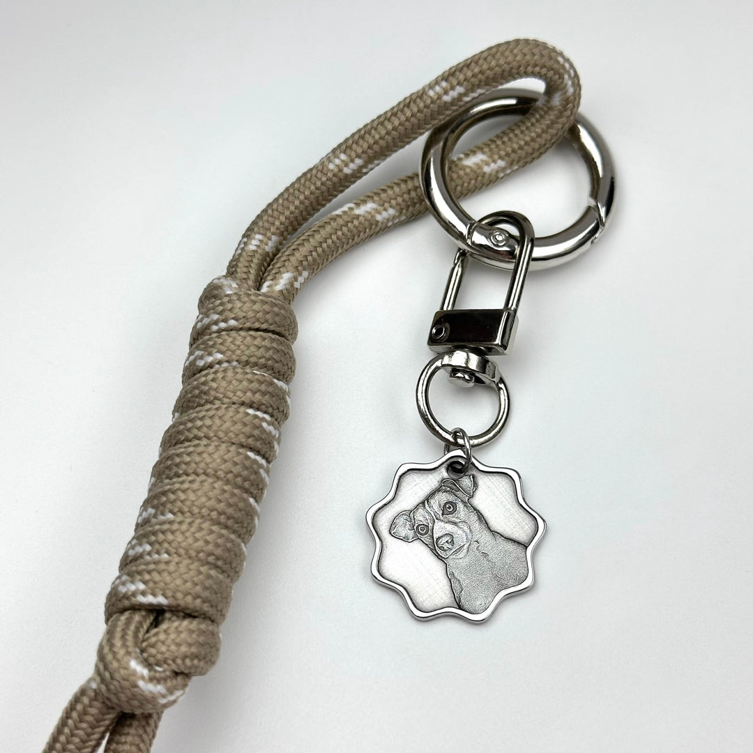 Moderne sleutelhanger "Mijn pluizige"