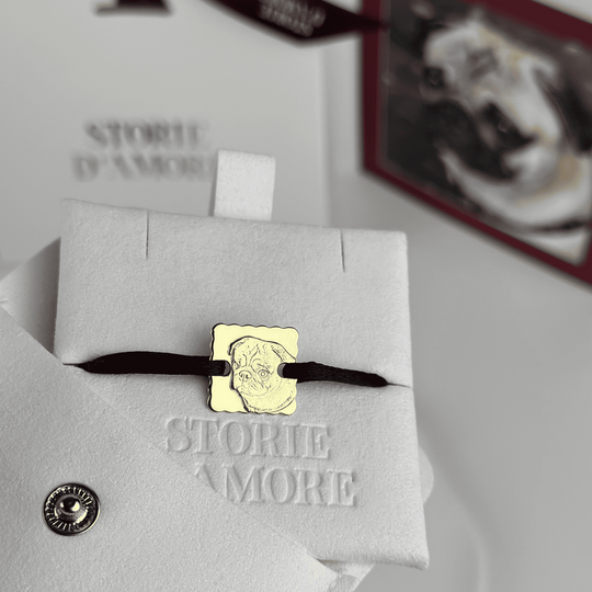 Armband in Keksform, 925 Silber