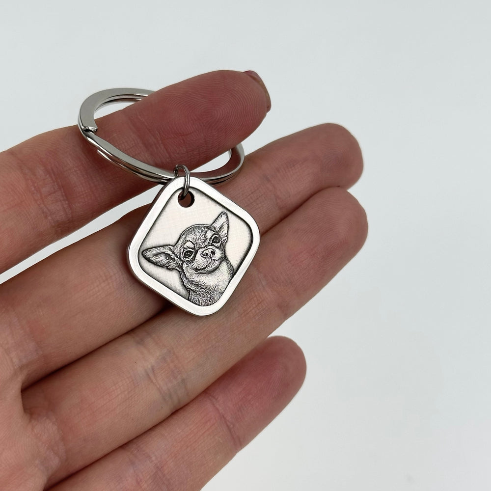Moderne sleutelhanger "Mijn dagelijkse glimlach"