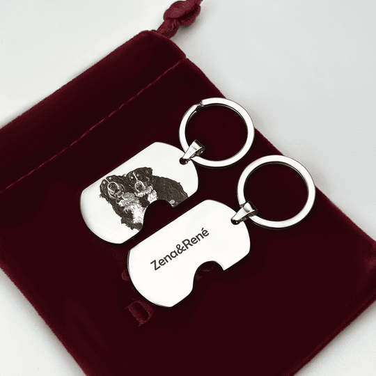 Set de brelocuri cu fotografia ta