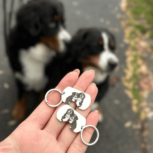 Set de brelocuri cu fotografia ta