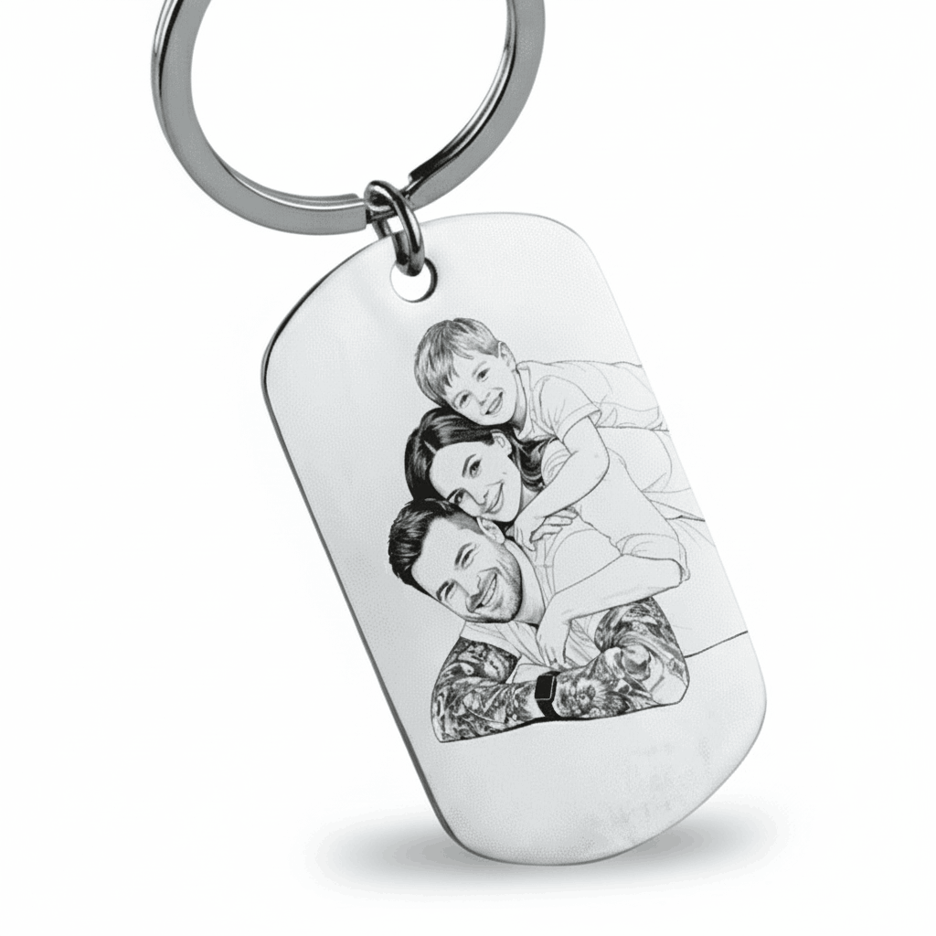 Breloc tip „dog tag”