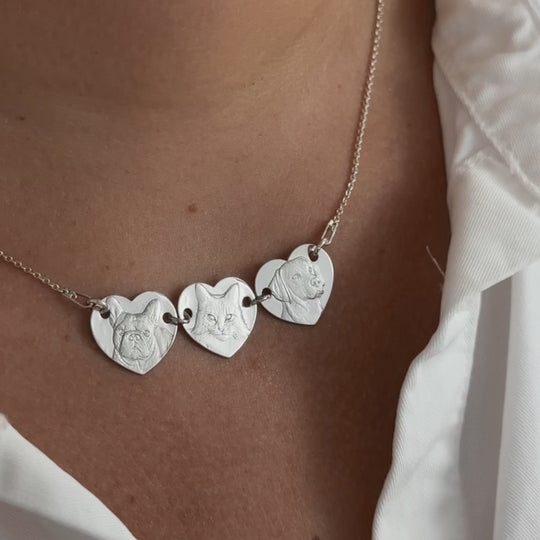 Dreifach-Anhänger aus 925er Sterlingsilber
