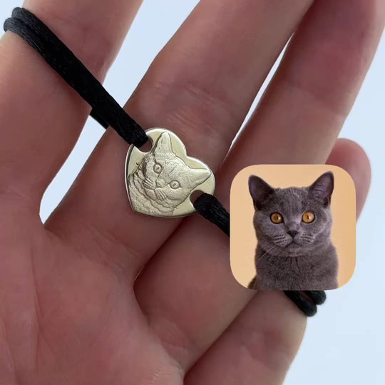 Medium Heart Bracelet, 925 Silver