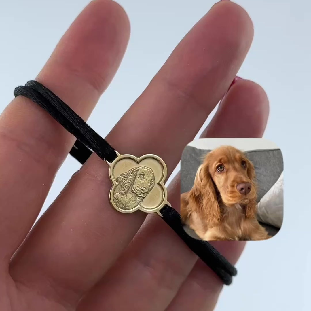 Kleeblatt-Armband, 925 Silber
