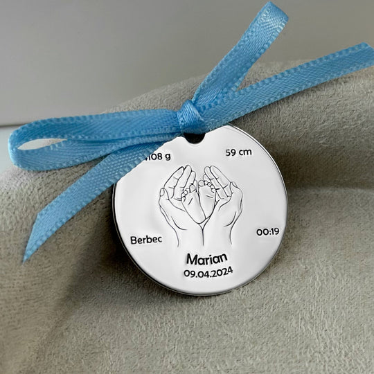 925 Silver Baby Coin, 25 mm