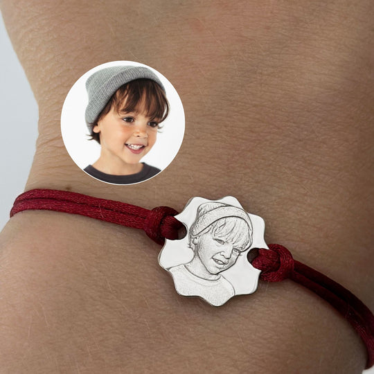 925 Silver Bracelet with 3D Photo Engraving