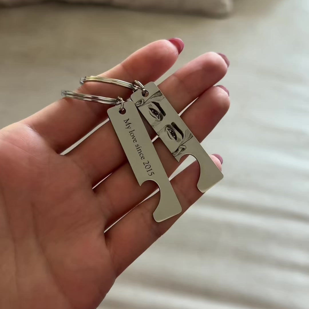 Matching Keychains “Eyes - the Mirror of the Soul”