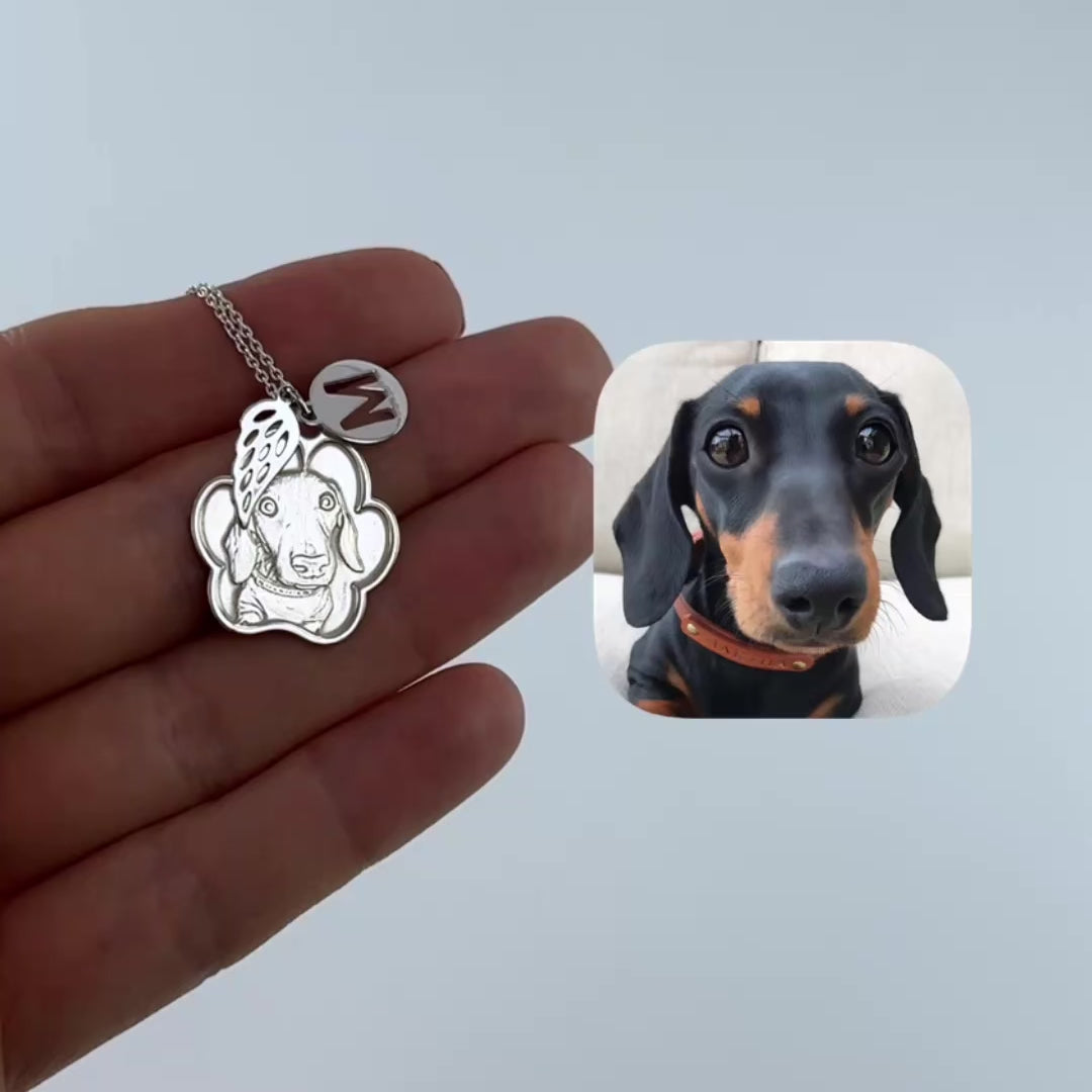 Poot Hanger, 925 Zilver "Vleugels van Loyaliteit"